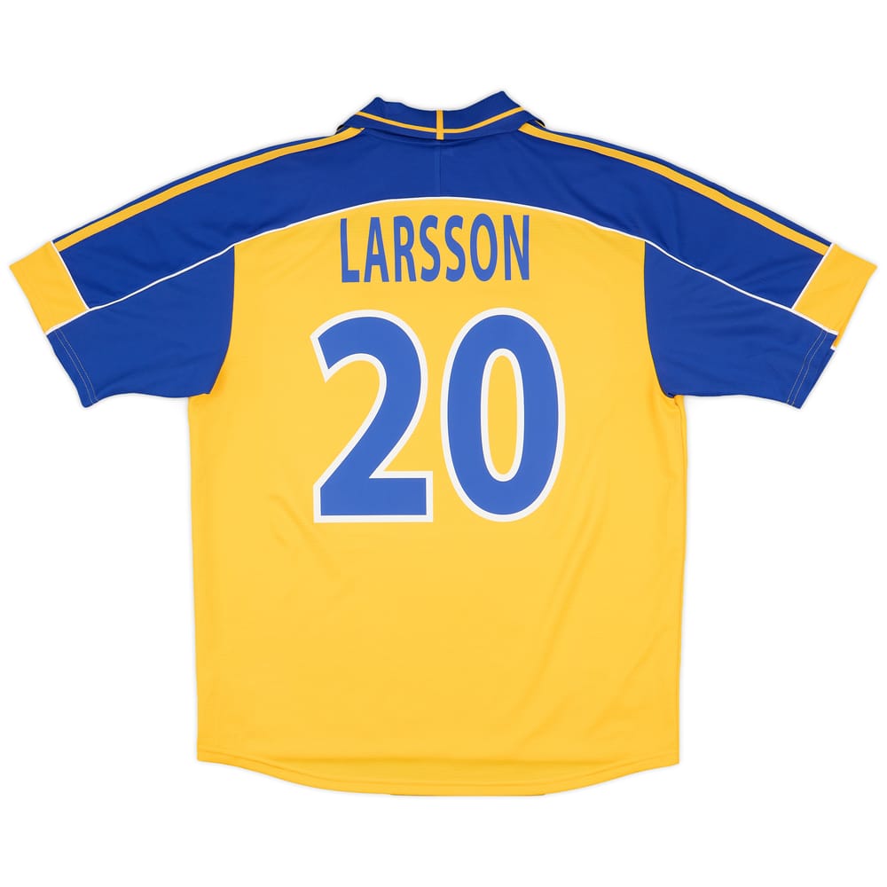 2000-02 Sweden Home Shirt Larsson #20 - 9/10 - (L)