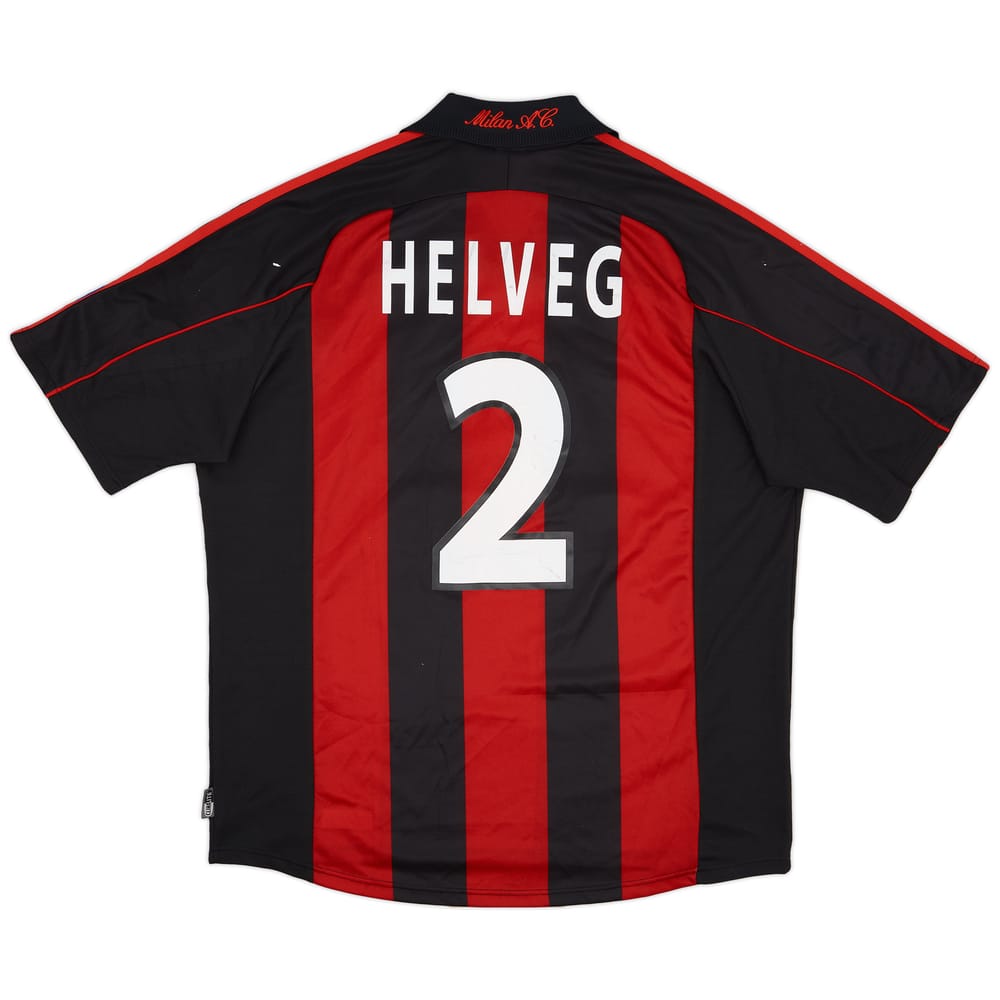 2000-01 AC Milan Player Issue Home Shirt Helveg #2
