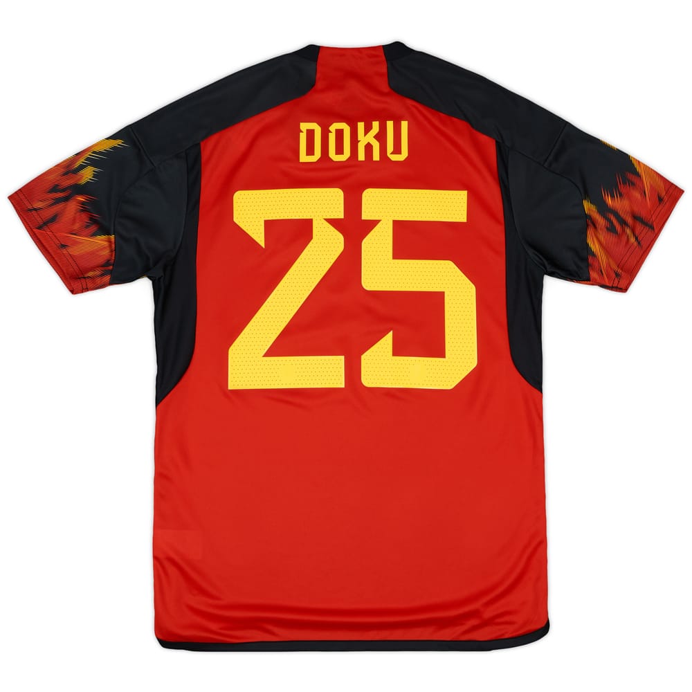 2022-23 Belgium Home Shirt Doku #25