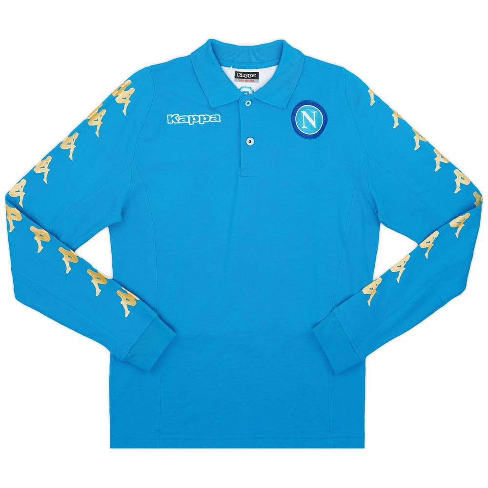 2017-18 Napoli Kappa Polo L/S T-Shirt - 5/10