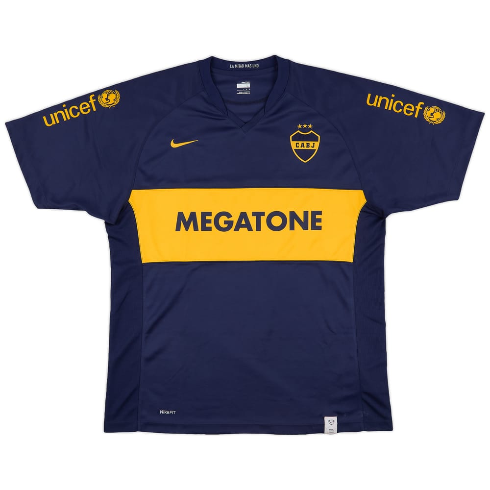 2007-08 Boca Juniors Home Shirt - 9/10 - (L)