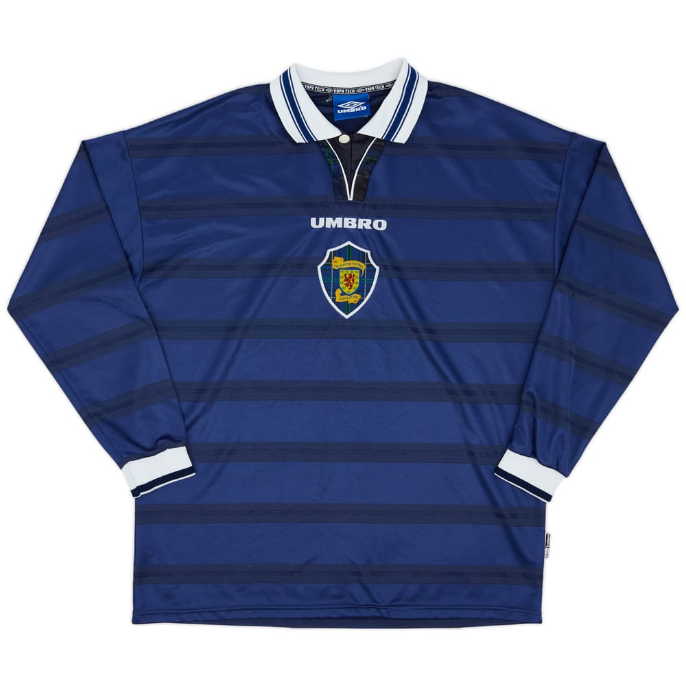 1998-00 Scotland Home L/S Shirt - 9/10 - (XL)