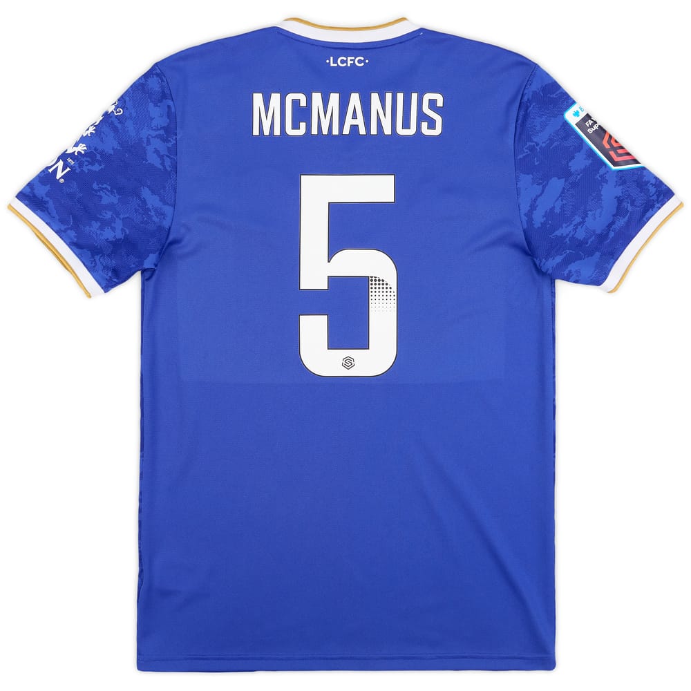 2021-22 Leicester Women's Home Shirt McManus #5 (Unisex Fit - S)
