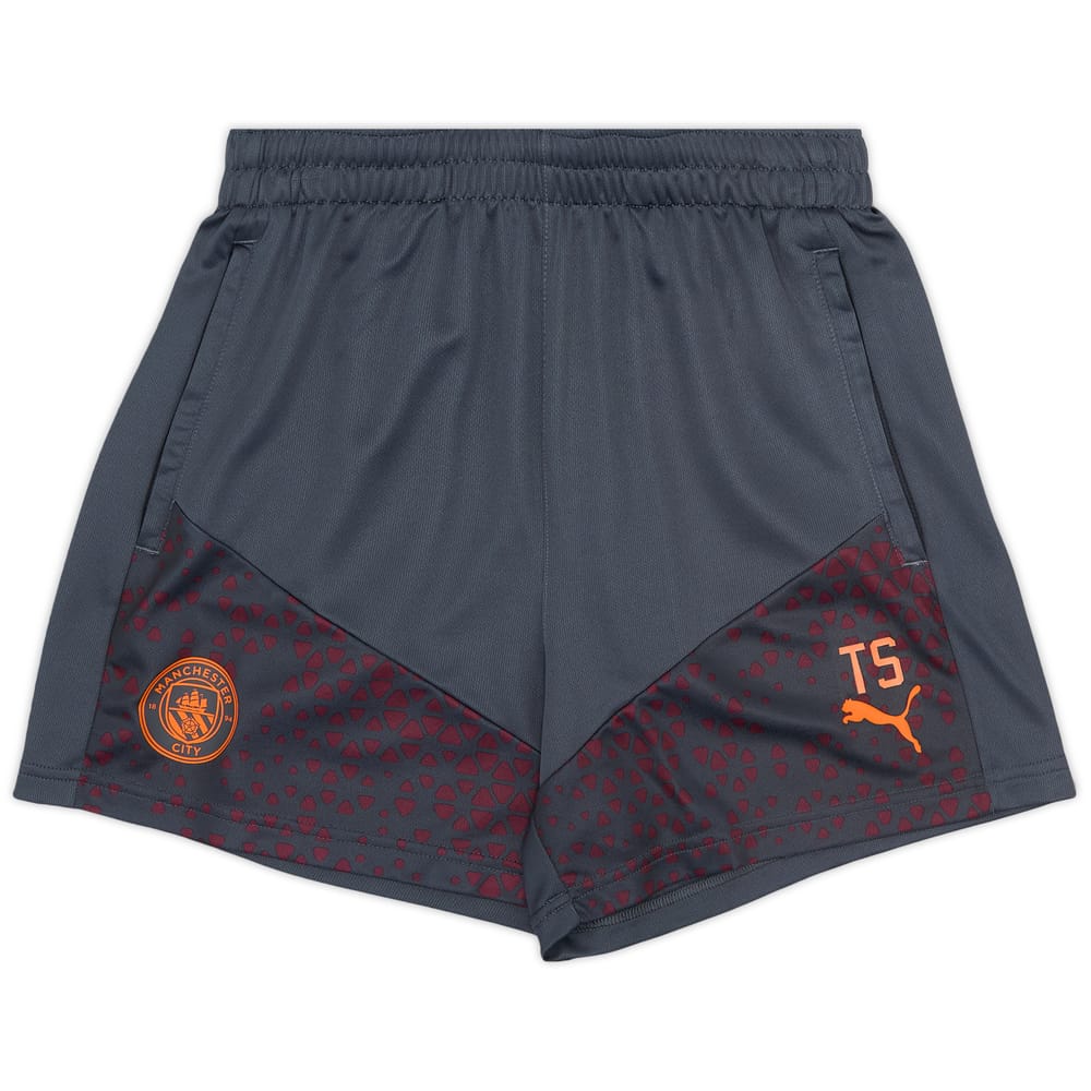 2023-24 Manchester City Staff Issue Training Shorts #TS - 9/10 - (S)