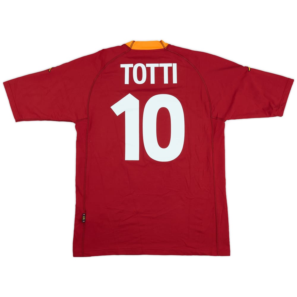 2000-01 Roma Home Shirt Totti #10 - 8/10 - (XXL)