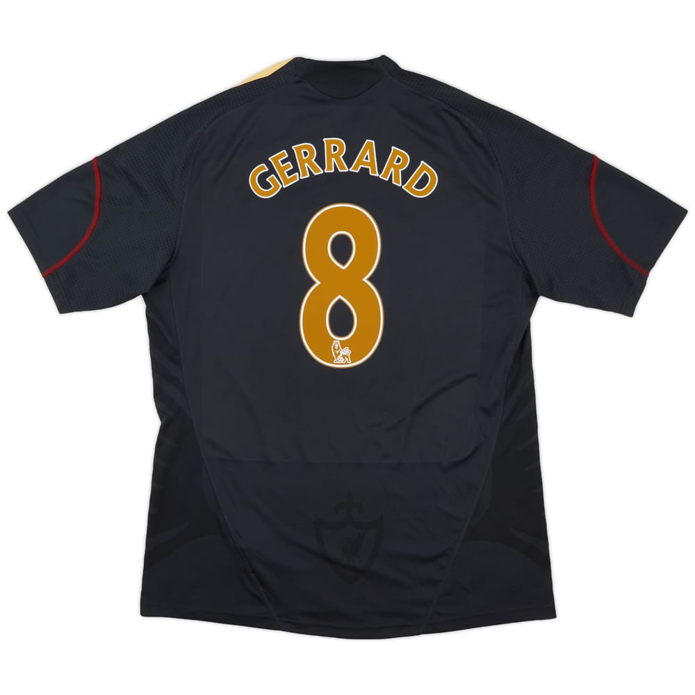 2009-10 Liverpool Away Shirt Gerrard #8 - 5/10 - (L)