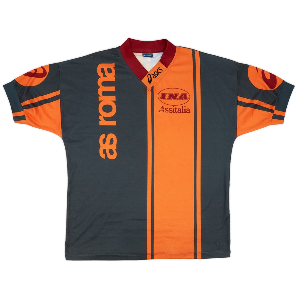 1996-97 Roma Asics Training Shirt - 8/10 - (XL)