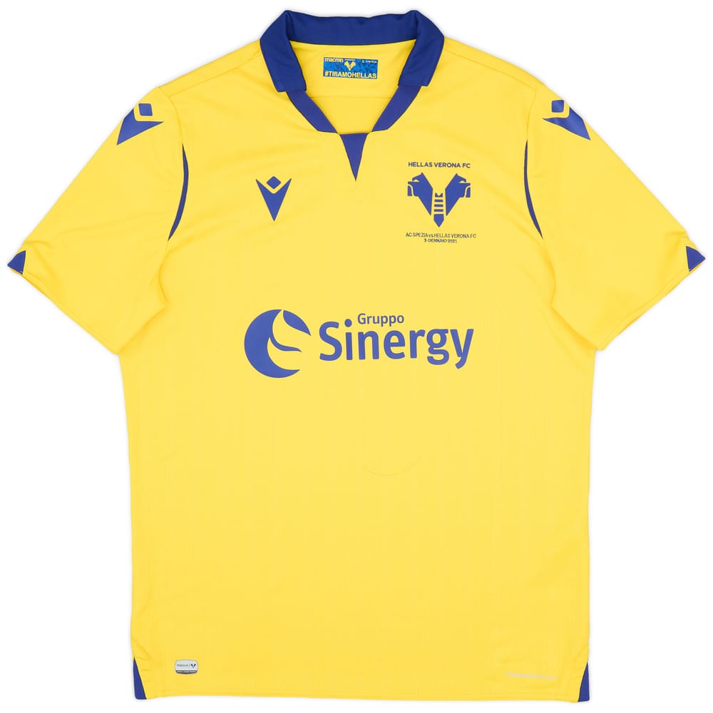 2021-22 Hellas Verona 'vs AC Spezia' Away Shirt - 9/10 - (L)