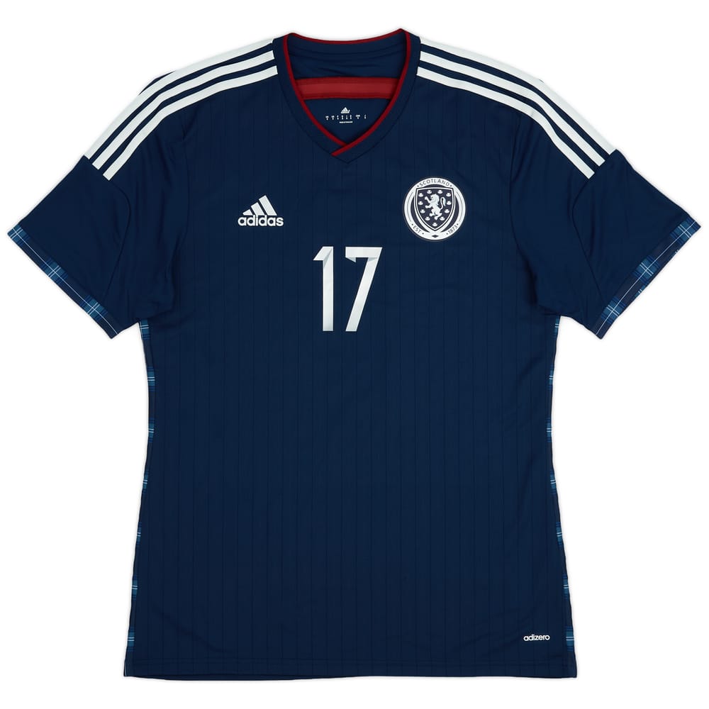 2014-15 Scotland Home Shirt #17 - 9/10 - (M)