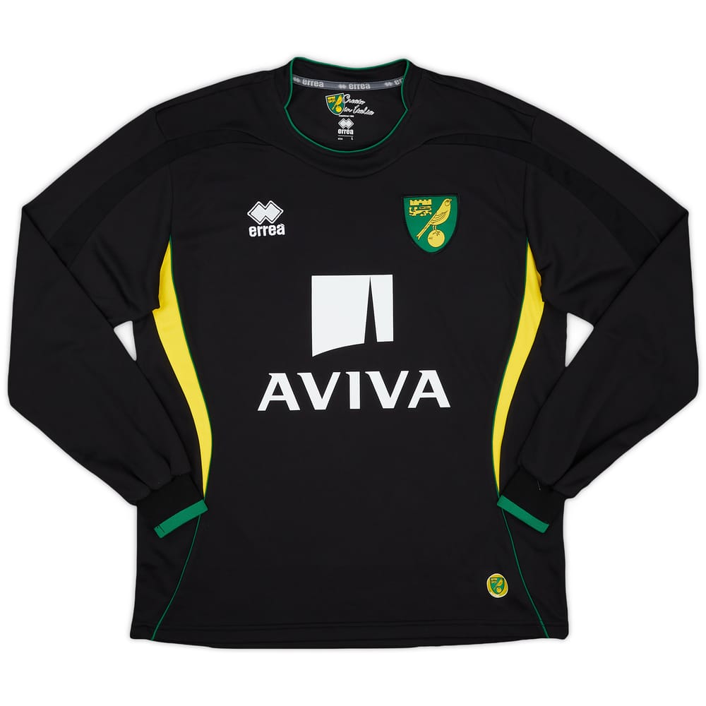 2012-13 Norwich City Away L/S Shirt - 9/10 - (L)