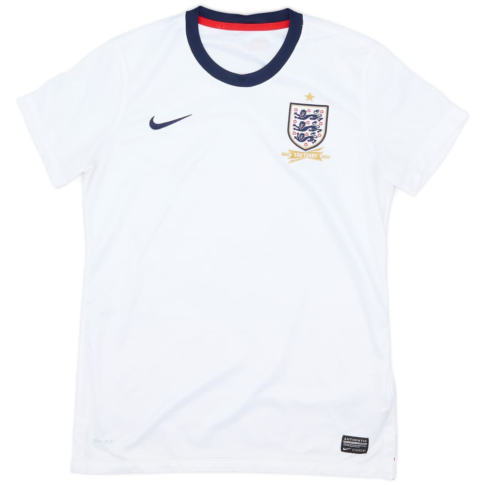 2013 England 150th Anniversary Home Shirt - 7/10 - (Women's M)