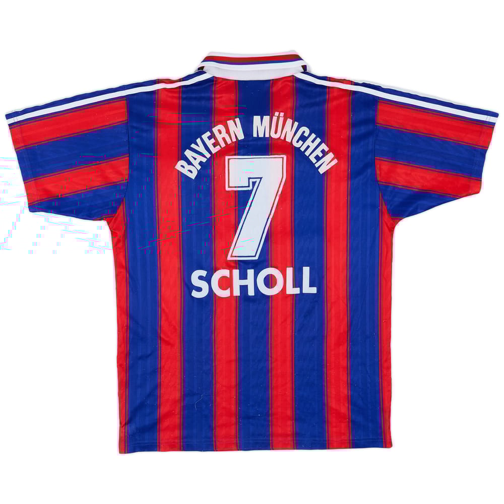 1995-97 Bayern Munich Home Shirt Scholl #7 - 6/10 - (M)