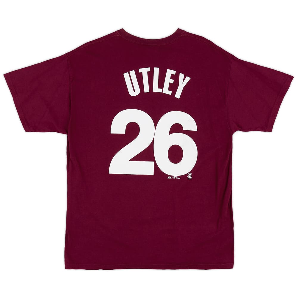 2009 Philadelphia Phillies Utley #26 Majestic Tee - 6/10 - (L)