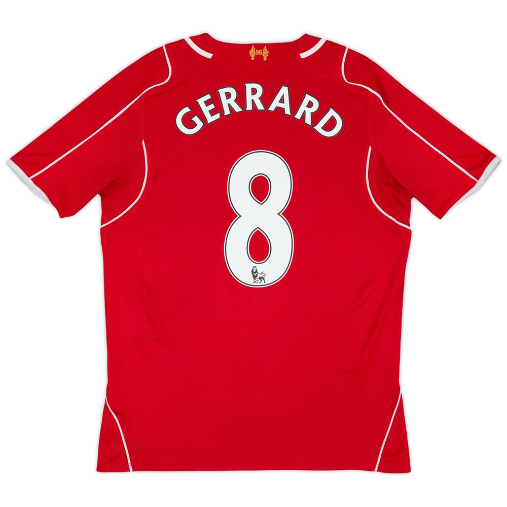 2014-15 Liverpool Home Shirt Gerrard #8 - 5/10 - (M)
