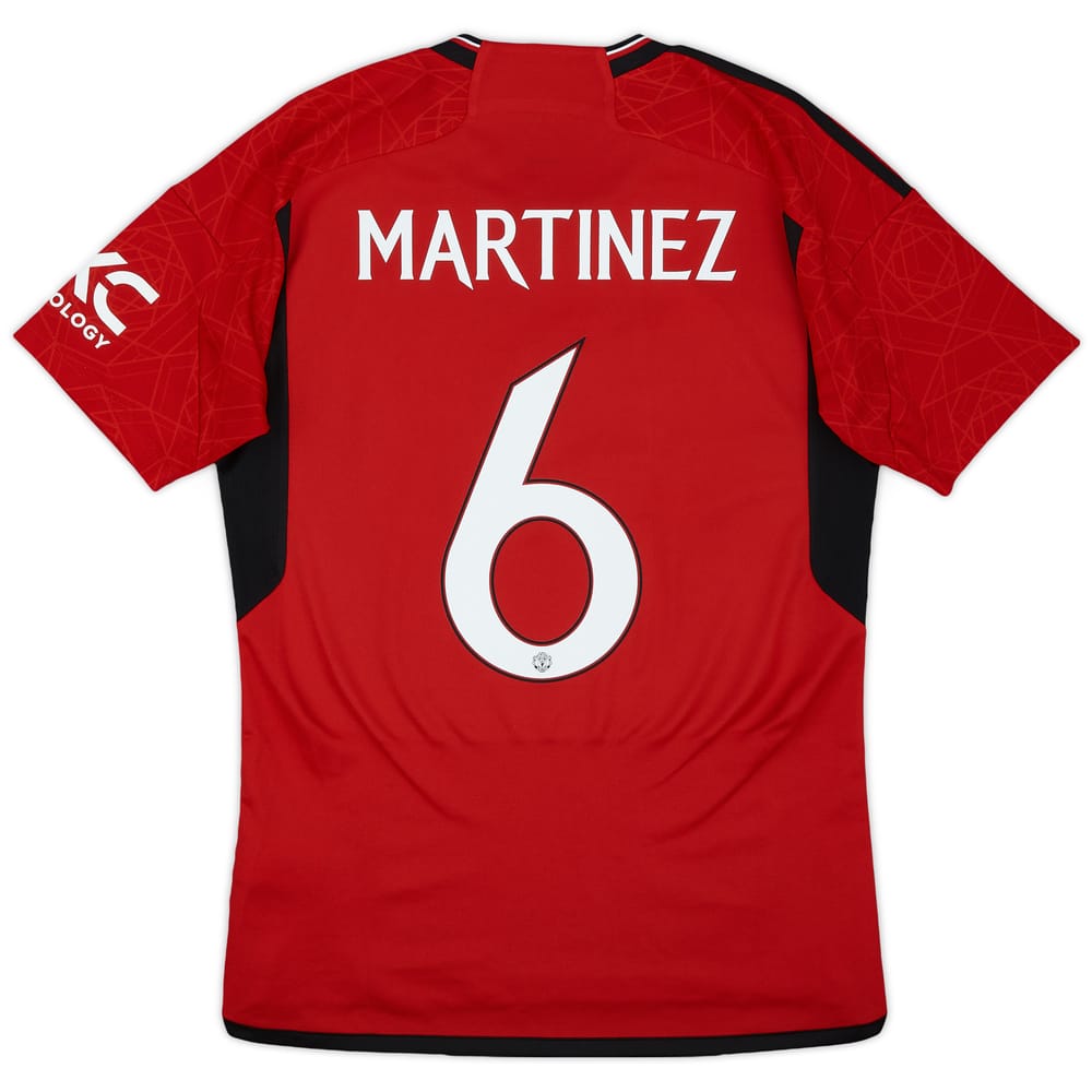 2023-24 Manchester United Home Shirt Martinez #6 - 10/10 - (S)