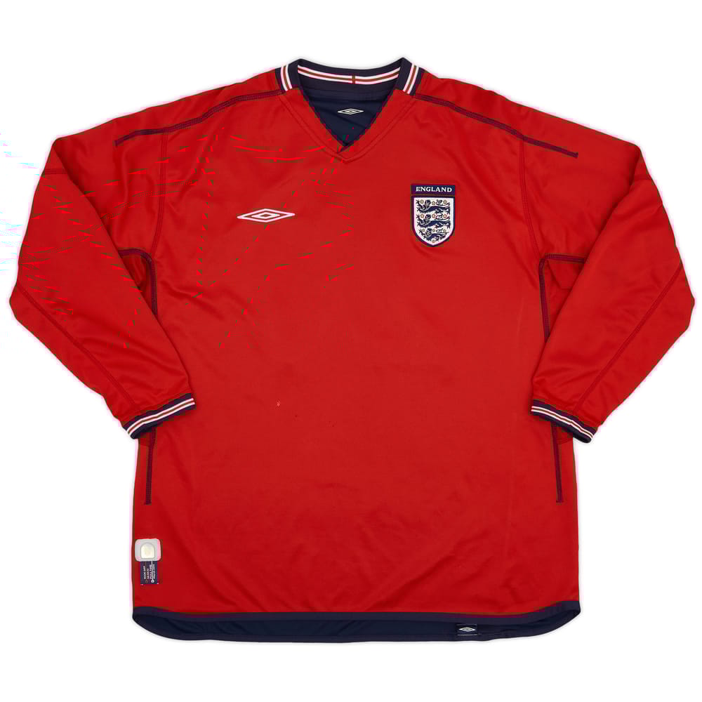 2002-04 England Away L/S Shirt #20 - 7/10 - (XXL)