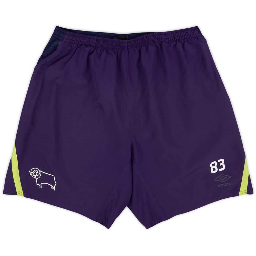 2018-19 Derby County Player Issue Training Shorts # - 5/10