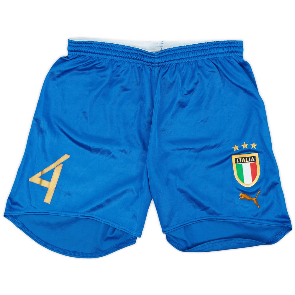 2003-04 Italy Player Issue Away Shorts #4 - 9/10 - (M)
