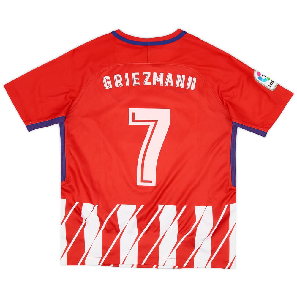 2017-18 Atletico Madrid Home Shirt Griezmann #7 - 5/10 - (XL.Boys)
