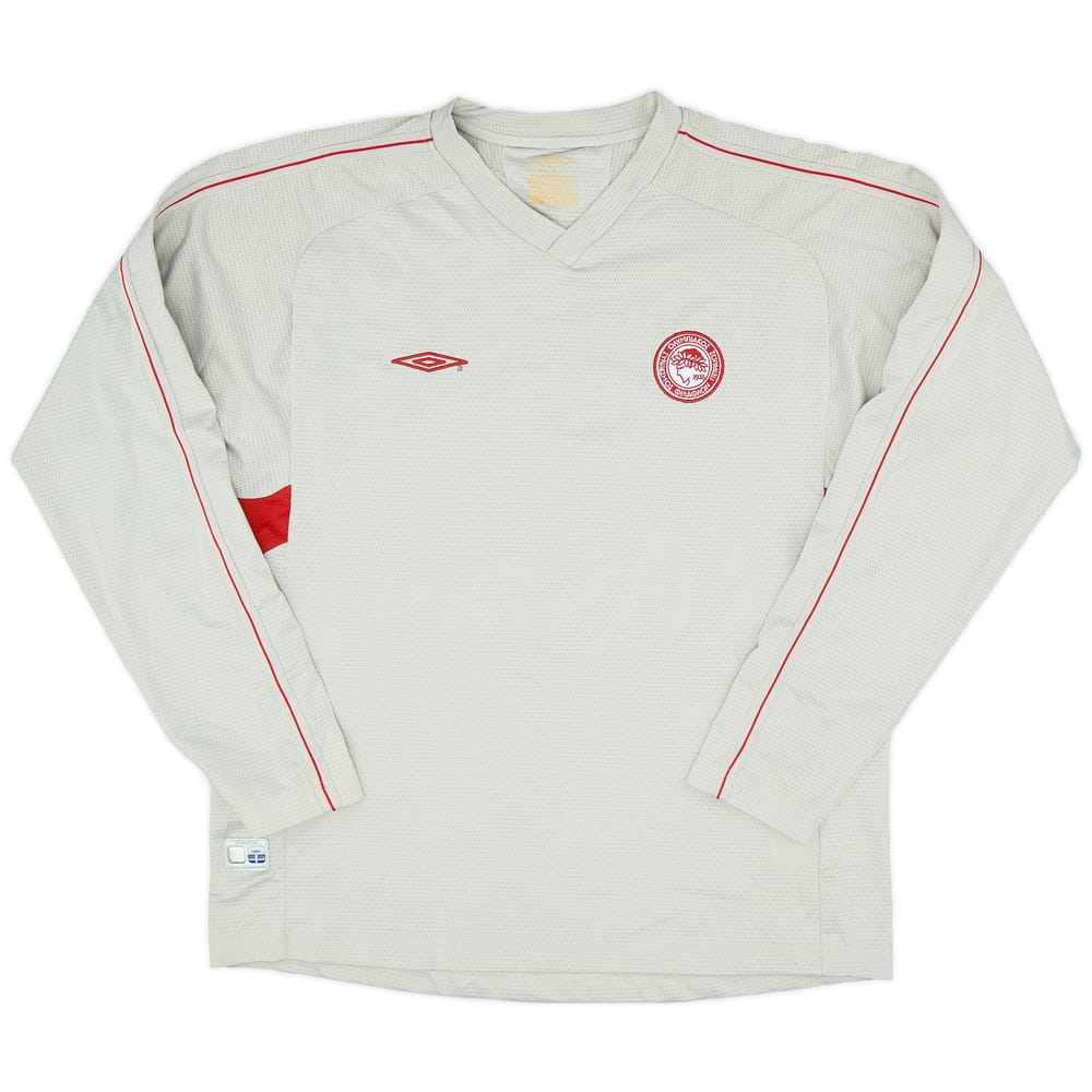2004-05 Olympiakos Umbro Training L/S Shirt - 8/10 - (L)