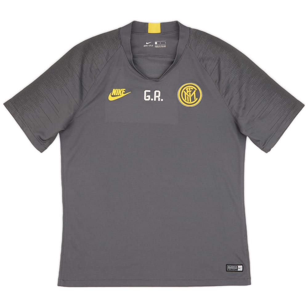 2019-20 Inter Milan Nike Staff Issue Training Shirt G.R. - 9/10 - (L)