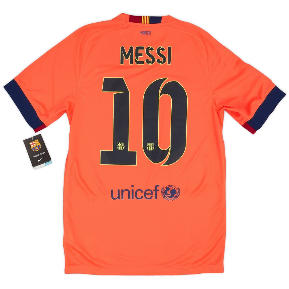 2014-15 Barcelona Away Shirt Messi #10