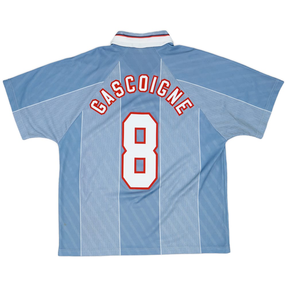 1996-97 England Away Shirt Gascoigne #8 - 7/10 - (XL)