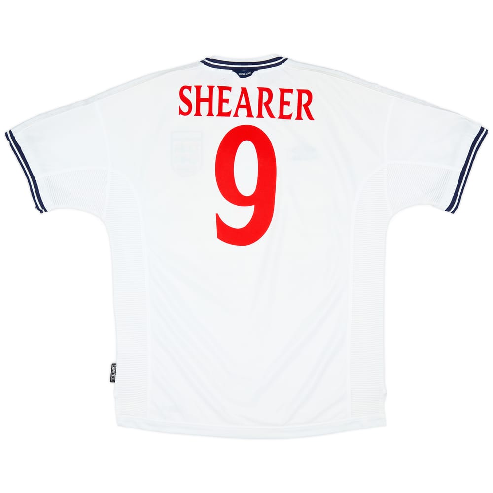 1999-01 England Home Shirt Shearer #9 - 6/10 - (XL)