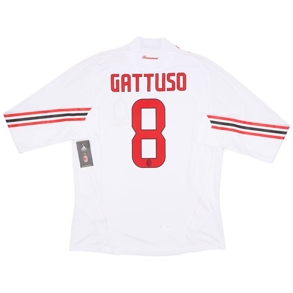 2008-09 AC Milan Player Issue Away L/S Shirt Gattuso #8 (L)