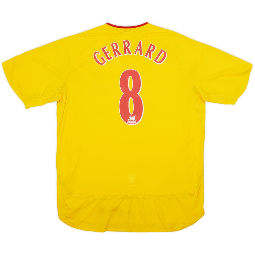 2006-07 Liverpool Away Shirt Gerrard #8 - 8/10 - (XL)