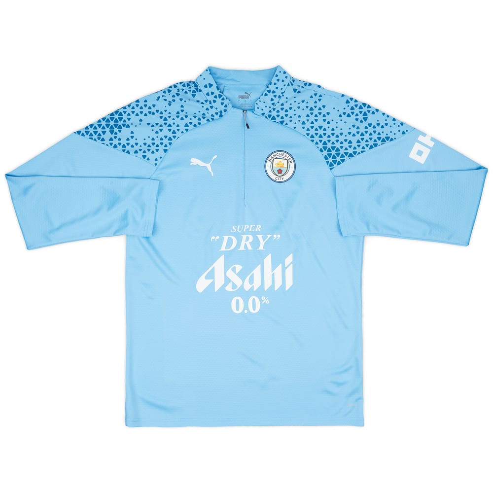 2023-24 Manchester City Player Issue 1/4 Zip Training Top - As New