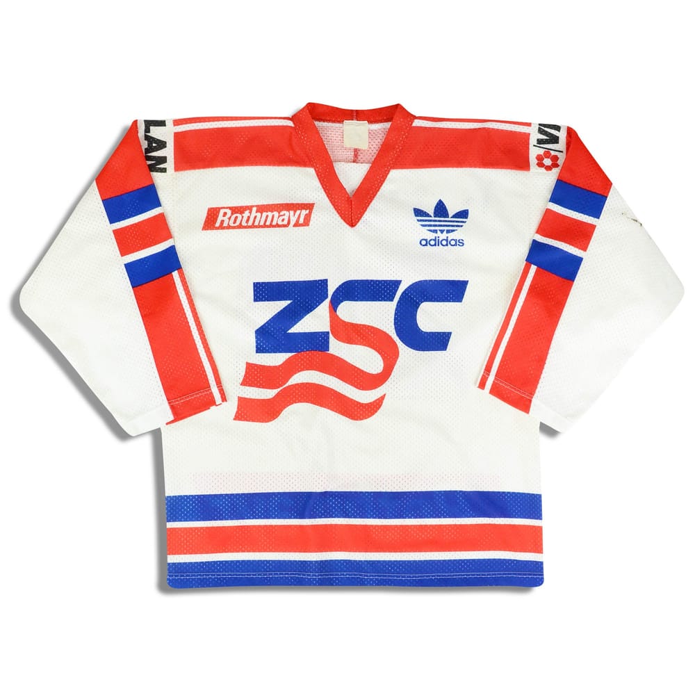 1990-91 ZSC Lions Enrico #22 adidas Jersey (Home) L