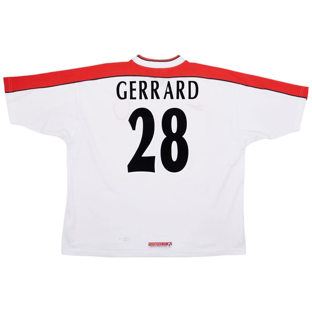 1998-99 Liverpool Away Shirt Gerrard #28 - 4/10 - (XL)