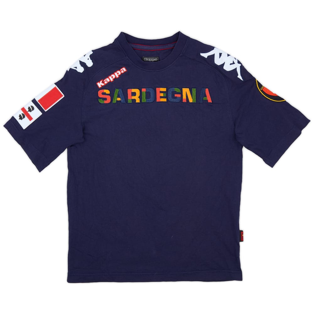 2011-12 Cagliari Kappa Cotton Tee - 7/10 - (S)