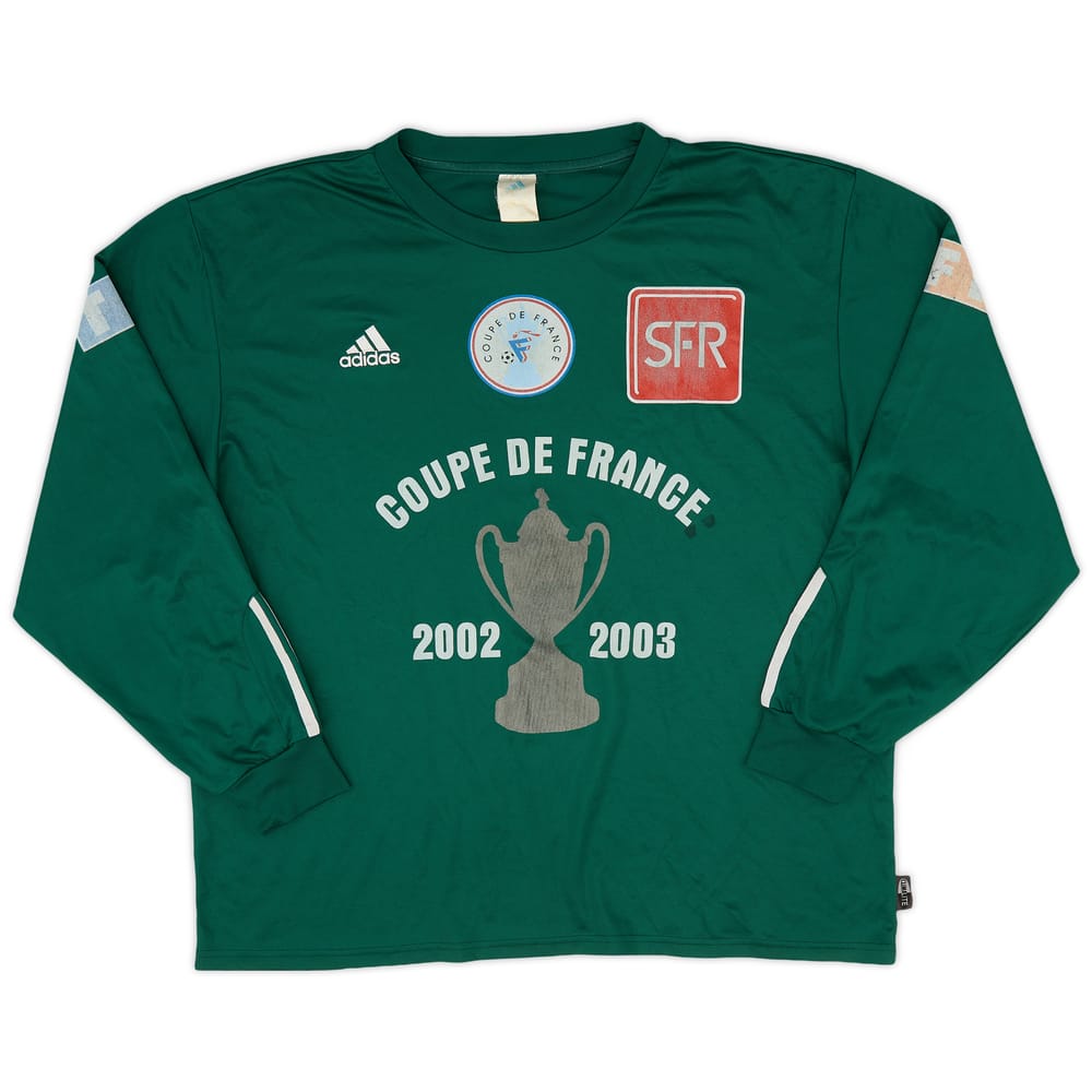 2002-03 adidas Coupe De France Home L/S Shirt #4 - 4/10 - (XL)