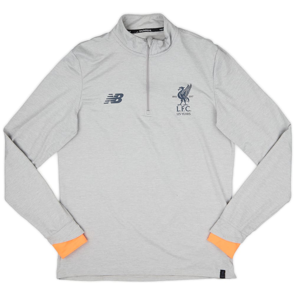 2017-18 Liverpool New Balance 1/4 Zip Drill Top - 9/10 - (L)