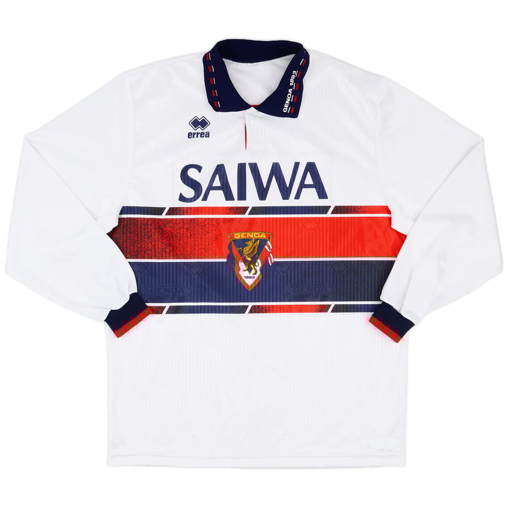 1992-93 Genoa Away L/S Shirt - 9/10 - (L)