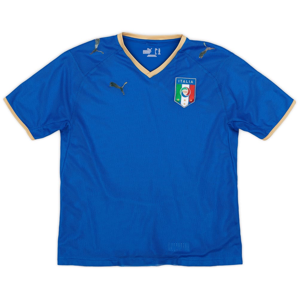 2007-08 Italy Home Shirt - 4/10 - (XL.Boys)