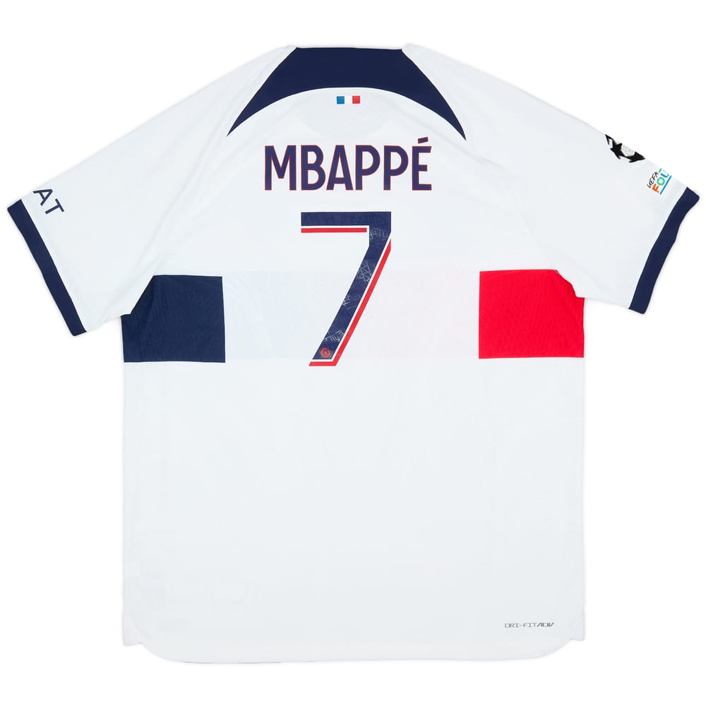 2023-24 Paris Saint-Germain Authentic Away Shirt Mbappe #7 (XL)