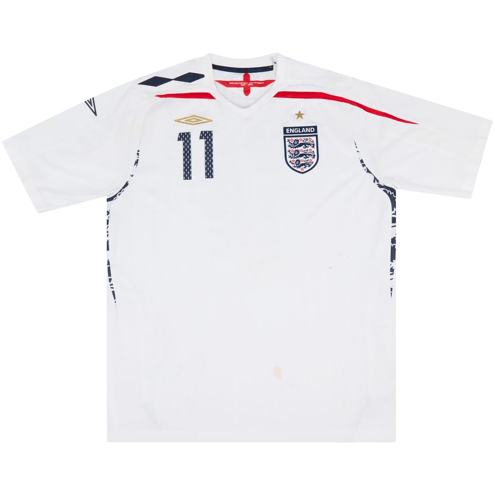 2008 England U-17 Match Issue Home Shirt #11 (Ince)