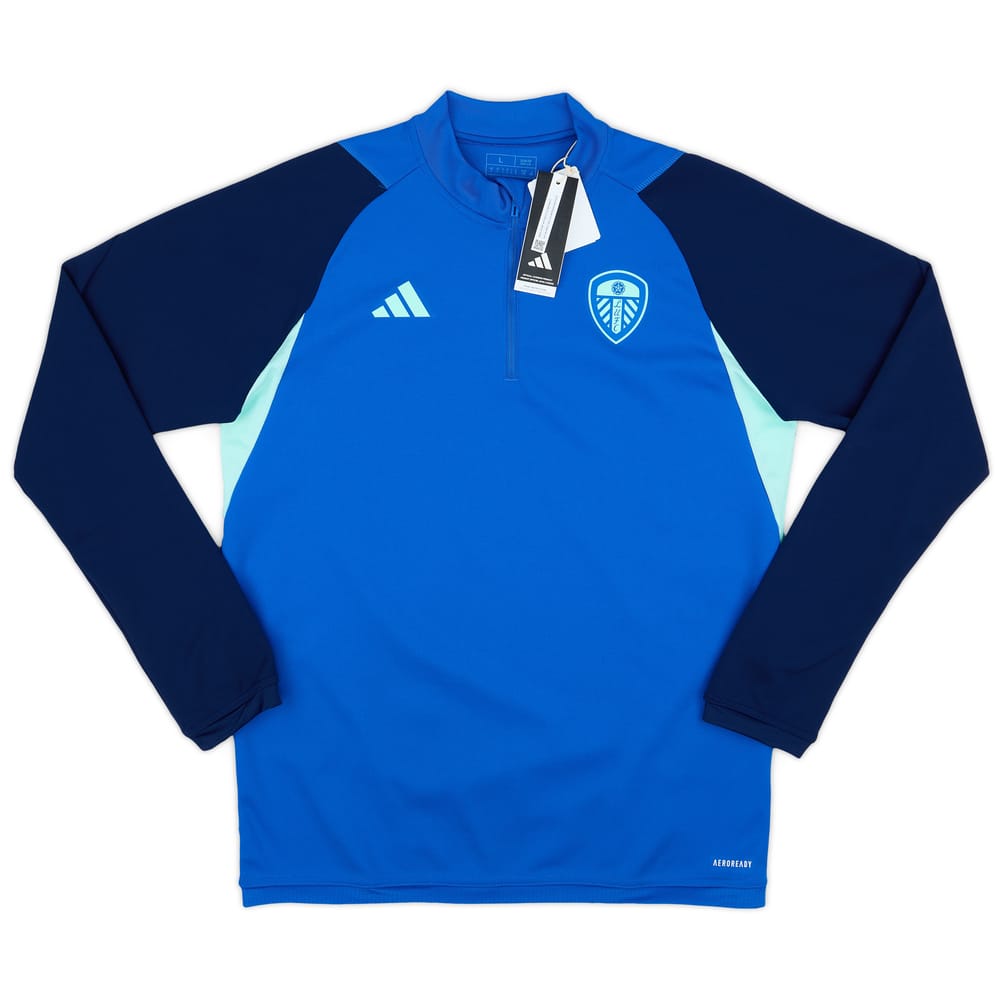 2023-24 Leeds United adidas 1/4 Zip Training Top