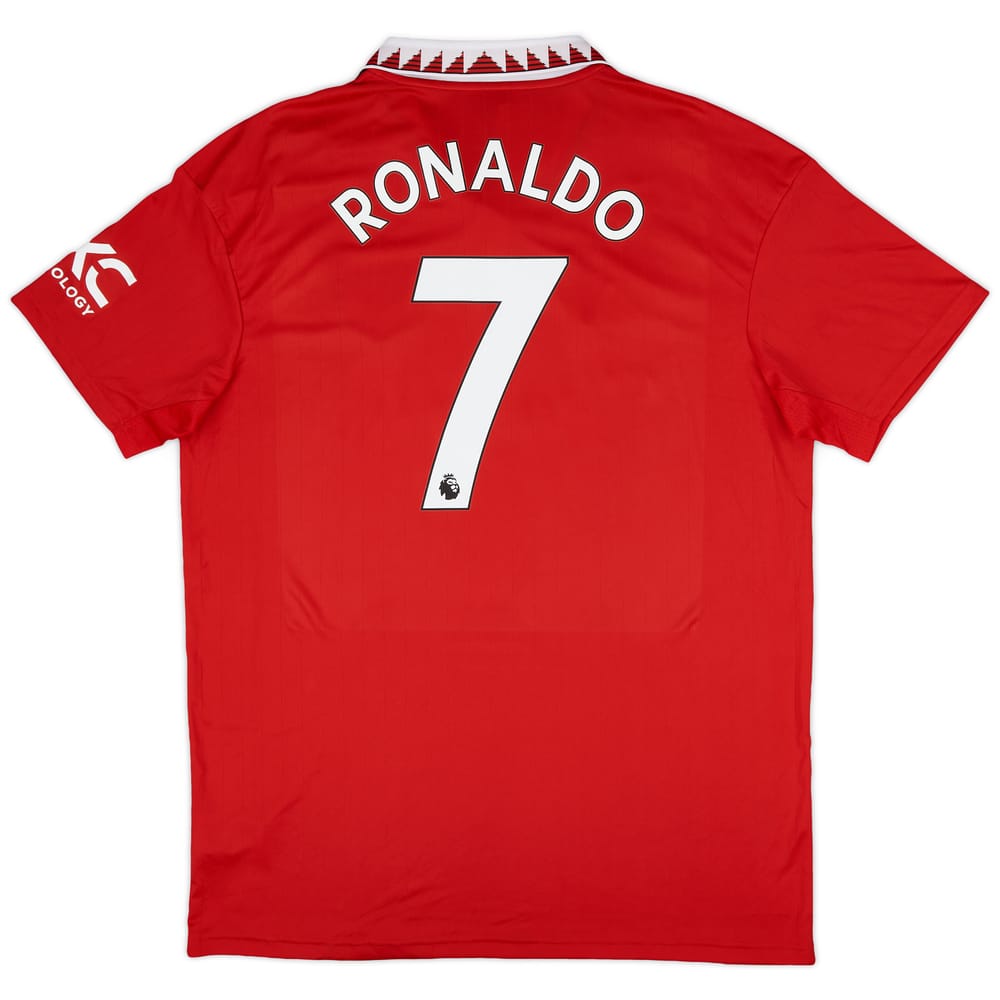 2022-23 Manchester United Home Shirt Ronaldo #7 - 9/10 - (XL)