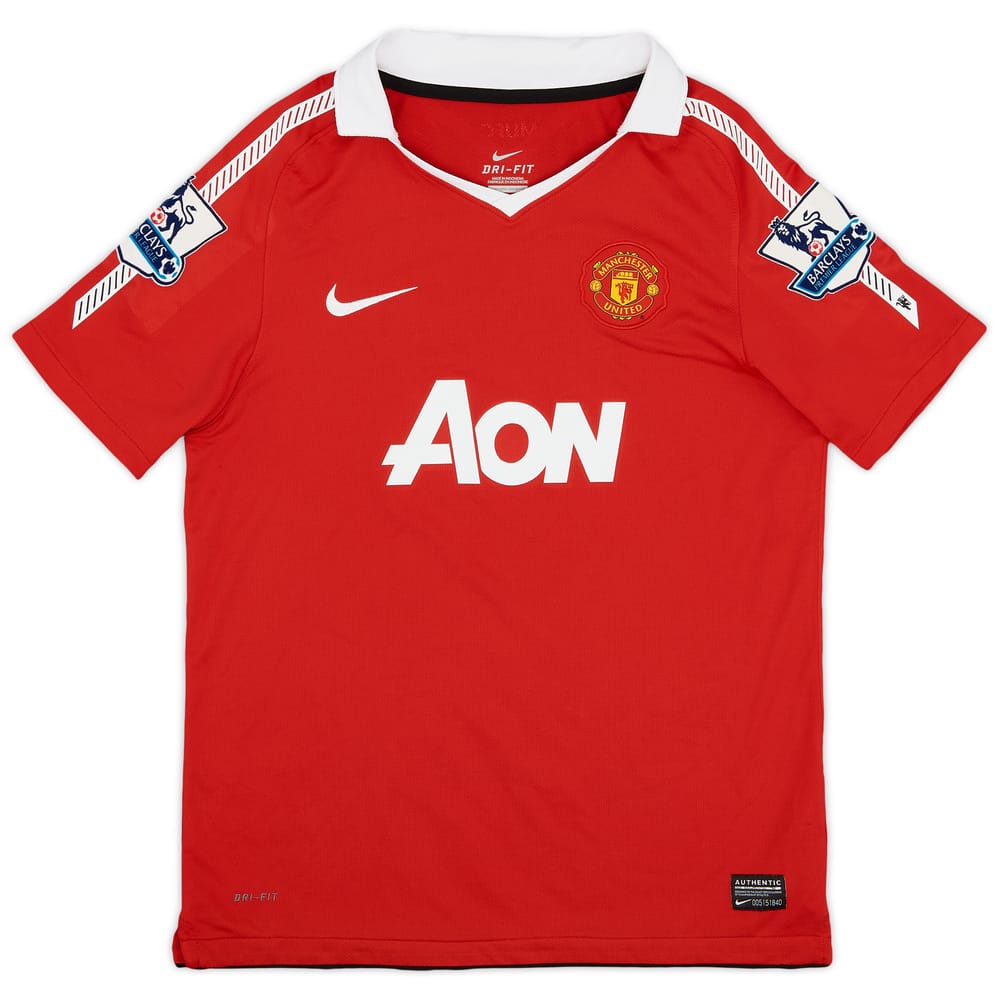 2010-11 Manchester United Home Shirt - 8/10 - (L.Boys)