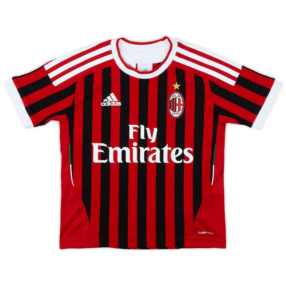 2011-12 AC Milan Home Shirt - 9/10 - (5-6 Years)