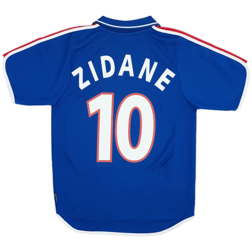 2000-02 France Home Shirt Zidane #10 - 8/10 - (S)