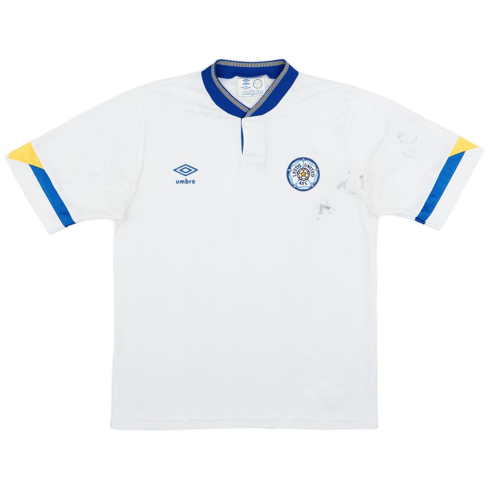 1990-91 Leeds United Home Shirt - 4/10 - (L)