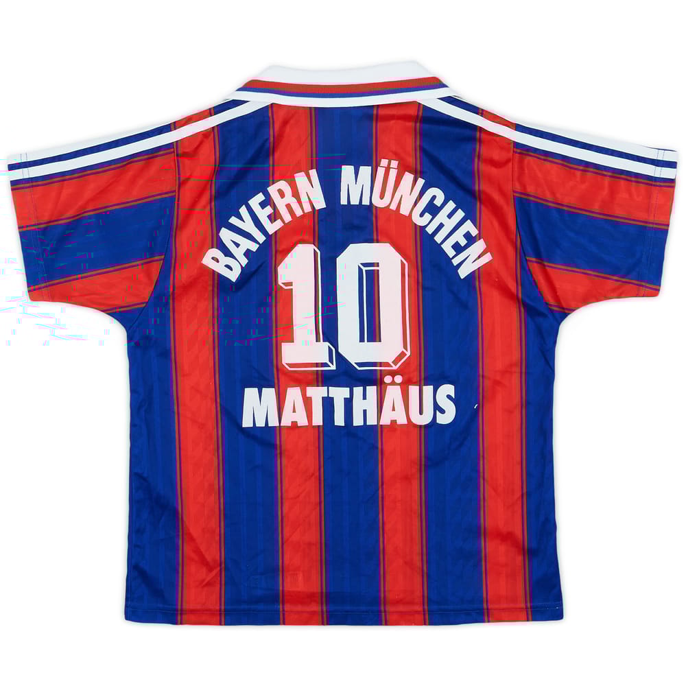1995-97 Bayern Munich Home Shirt Matthaus #10 - 6/10 - (XS.Boys)
