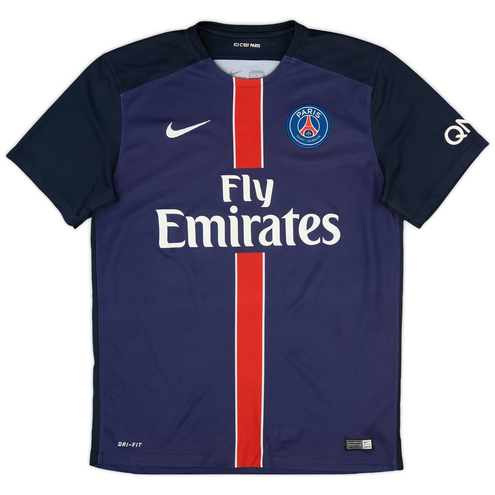2015-16 Paris Saint-Germain Home Shirt - 6/10 - (M)