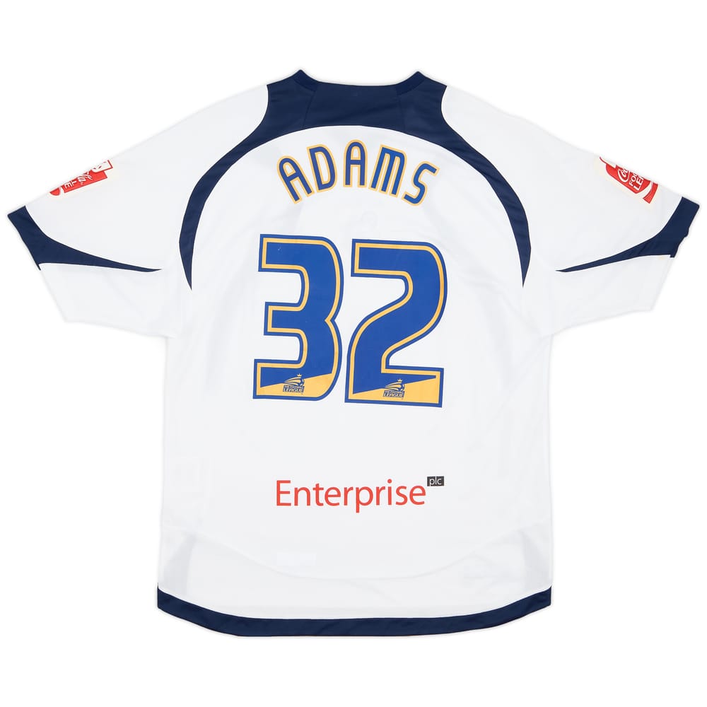 2007-08 Preston North End Match Issue Home Shirt Adams #32