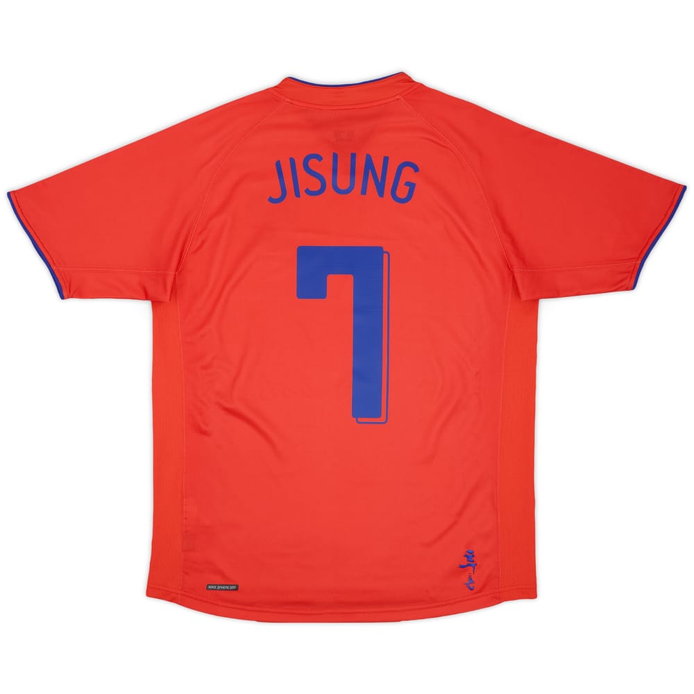 2006-08 South Korea Home Shirt Ji Sung #7 - 8/10 - (L)